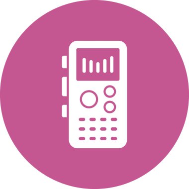 Kayıt oynatıcı simgesi, vektör illüstrasyonu