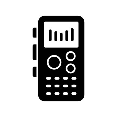 Kayıt oynatıcı simgesi, vektör illüstrasyonu