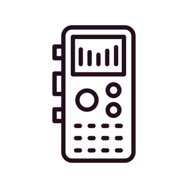 Kayıt oynatıcı simgesi, vektör illüstrasyonu