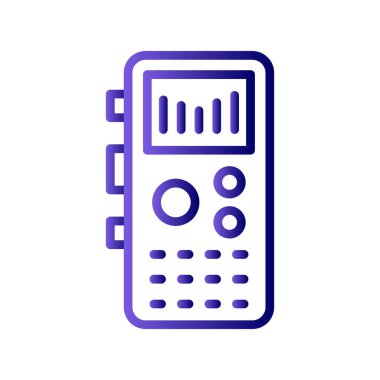 Kayıt oynatıcı simgesi, vektör illüstrasyonu