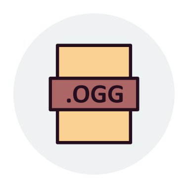 Dosya biçimi simgesinin basit tasarımı