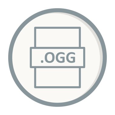 Dosya biçimi simgesinin basit tasarımı