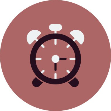 Çalar saat simgesi. özet vektör resimleme çizelgesi. 