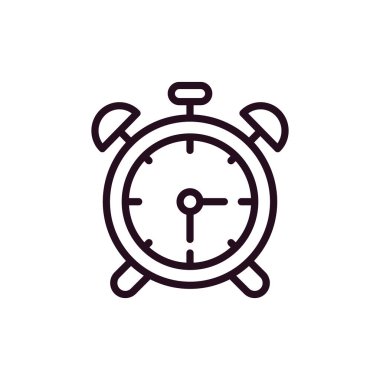 Çalar saat simgesi. özet vektör resimleme çizelgesi. 