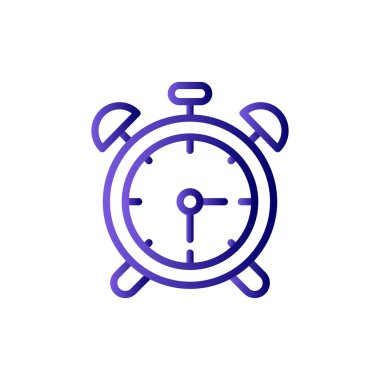 Çalar saat simgesi. özet vektör resimleme çizelgesi. 