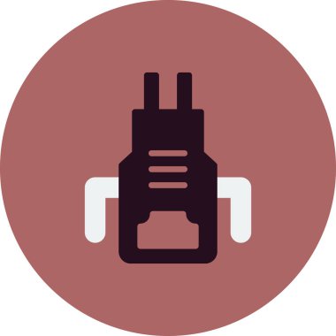 kitchen apron icon, vector illustration