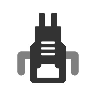 Mutfak önlüğü simgesi, vektör çizimi