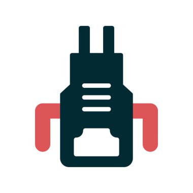 Mutfak önlüğü simgesi, vektör çizimi