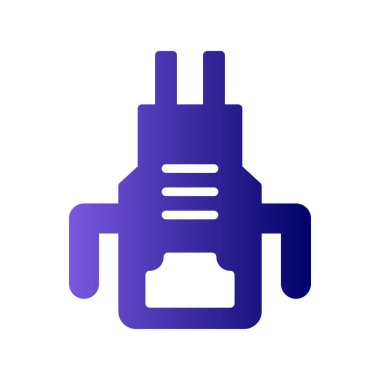 Mutfak önlüğü simgesi, vektör çizimi