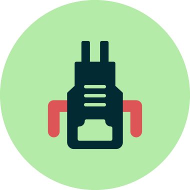 Mutfak önlüğü simgesi, vektör çizimi