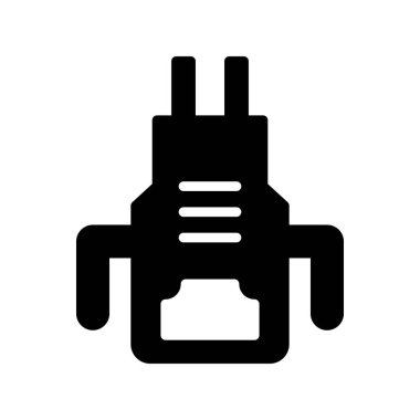 Mutfak önlüğü simgesi, vektör çizimi