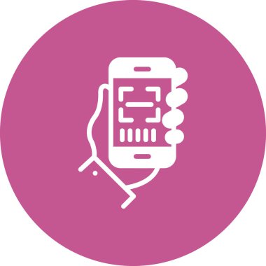 Barkod Tarayıcı simgesi, vektör illüstrasyonu