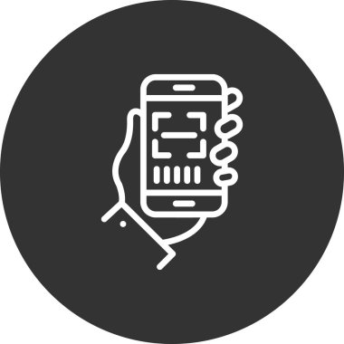 Barkod Tarayıcı simgesi, vektör illüstrasyonu