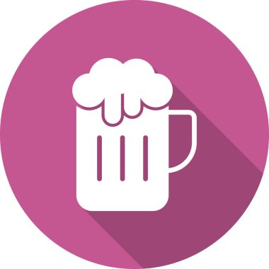 Bira ikonunun vektör illüstrasyonu