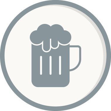 Bira ikonunun vektör illüstrasyonu