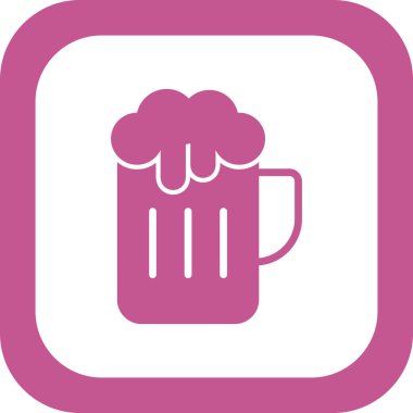 Bira ikonunun vektör illüstrasyonu