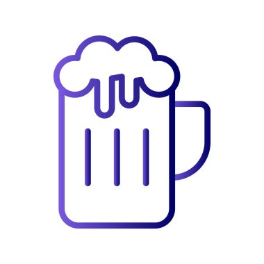 Bira ikonunun vektör illüstrasyonu