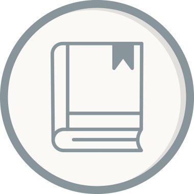 Kitap simgesi, modern vektör illüstrasyon tasarımı