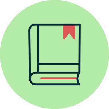 Kitap simgesi, modern vektör illüstrasyon tasarımı