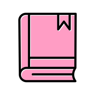 Kitap simgesi, modern vektör illüstrasyon tasarımı