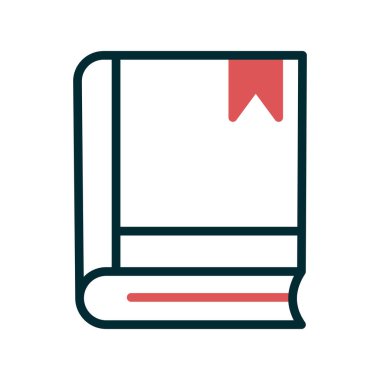 Kitap simgesi, modern vektör illüstrasyon tasarımı