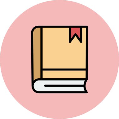 Kitap simgesi, modern vektör illüstrasyon tasarımı