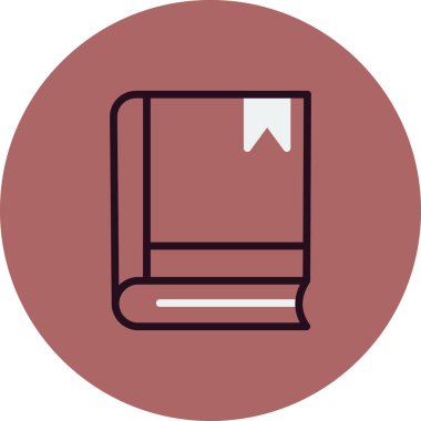 Kitap simgesi, modern vektör illüstrasyon tasarımı