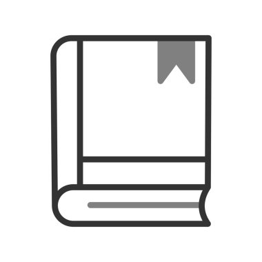 Kitap simgesi, modern vektör illüstrasyon tasarımı