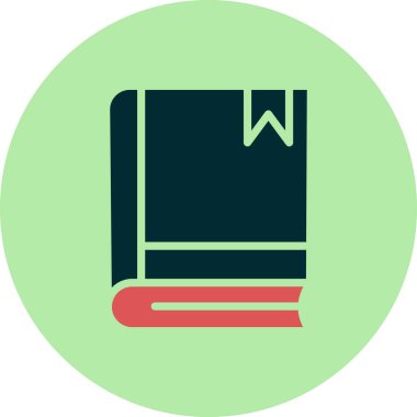 Kitap simgesi, modern vektör illüstrasyon tasarımı