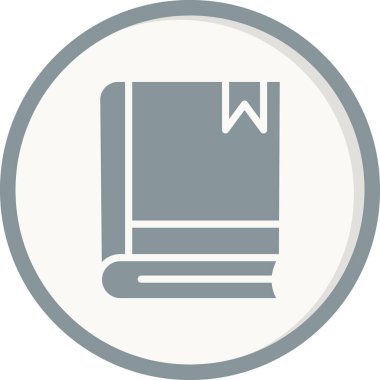 Kitap simgesi, modern vektör illüstrasyon tasarımı