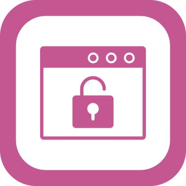 ikon vektör illüstrasyonunu kilitle