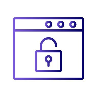 Web sayfası ikon vektör illüstrasyonu