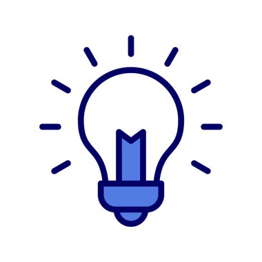 Fikir vektör çizimi, ampul işareti