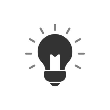 Fikir vektör çizimi, ampul işareti