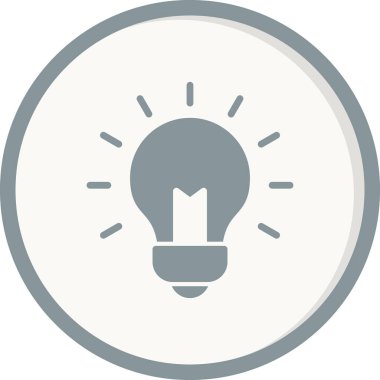 Fikir vektör çizimi, ampul işareti