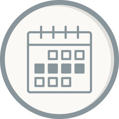 Takvim, planlayıcı. Basit resimleme