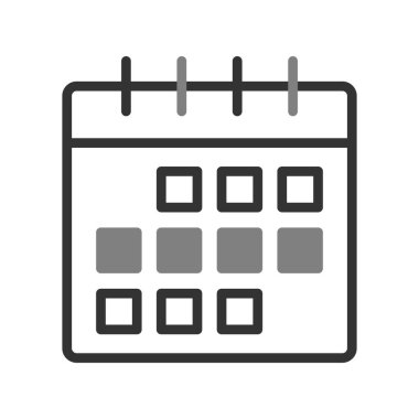 Takvim, planlayıcı. Basit resimleme