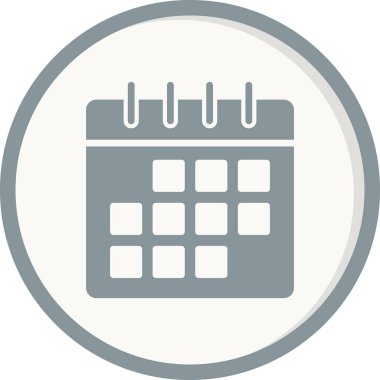 Takvim, planlayıcı. Basit resimleme