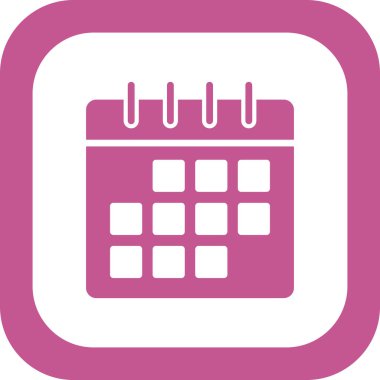 Takvim, planlayıcı. Basit resimleme