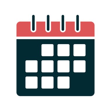 Takvim, planlayıcı. Basit resimleme