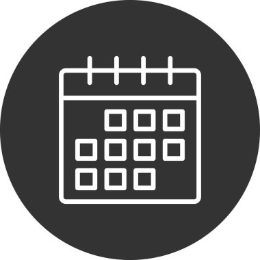 Takvim, planlayıcı. Basit resimleme