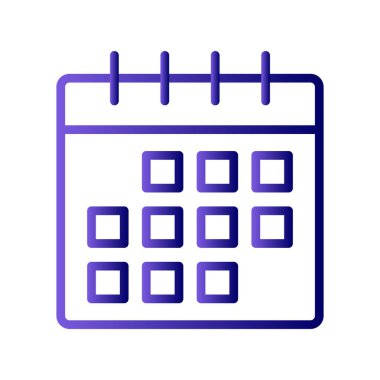 Takvim, planlayıcı. Basit resimleme