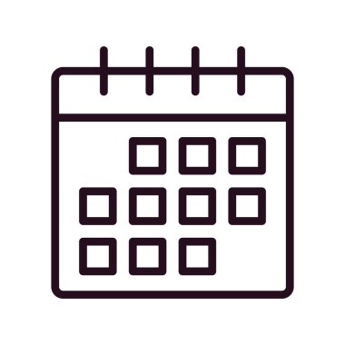 Takvim, planlayıcı. Basit resimleme