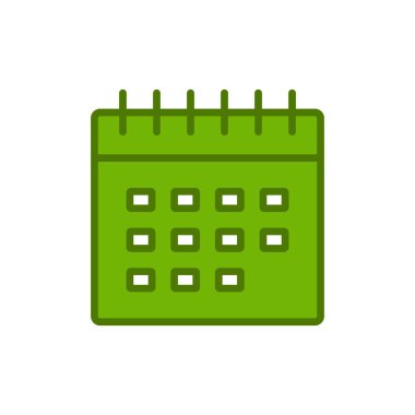 Takvim, planlayıcı. Basit resimleme