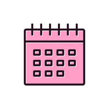 Takvim, planlayıcı. Basit resimleme