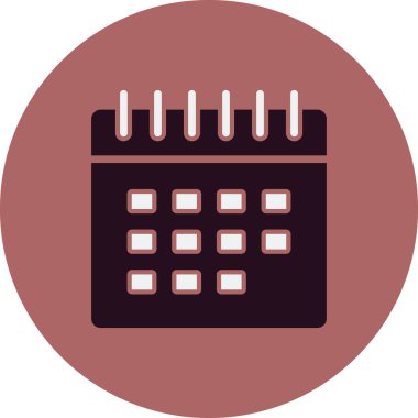 Takvim, planlayıcı. Basit resimleme