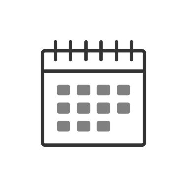 Takvim, planlayıcı. Basit resimleme