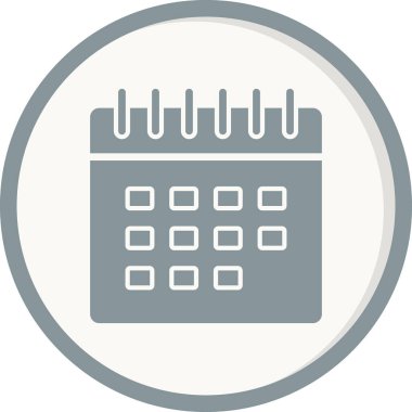 Takvim, planlayıcı. Basit resimleme