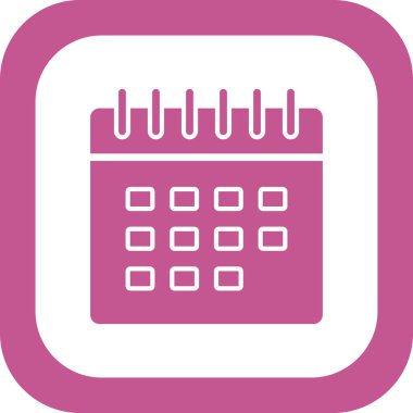 Takvim, planlayıcı. Basit resimleme