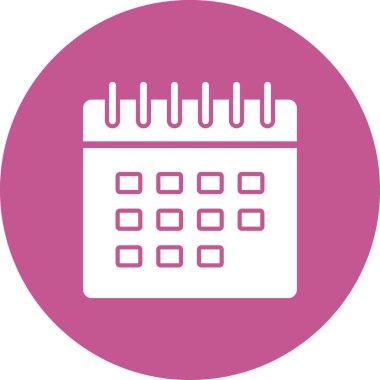 Takvim, planlayıcı. Basit resimleme